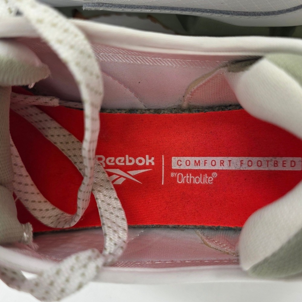 REEBOK ZIG DYNAMICA RUNNING SHOES WOMENS SIZE 8.5 WHITE GREEN SNEAKERS TECH EUC! - Picture 11 of 12